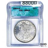 1883-O Morgan Silver Dollar ICGS MS62