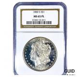 1880-S Morgan Silver Dollar NGC MS65 PL