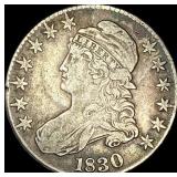 1830 Capped Bust Half Dollar NICELY  CIRCULATED