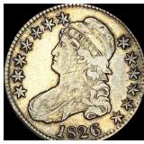 1826 Capped Bust Half Dollar LIGHTLY  CIRCULATED