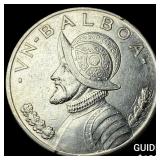 1934 Panama Silver 1 Balboa
