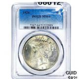 1926 Silver Peace Dollar PCGS MS64