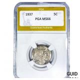 1937 Buffalo Nickel PGA MS66