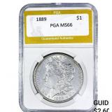 1889 Morgan Silver Dollar PGA MS66