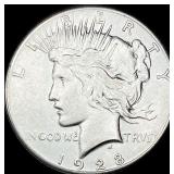 1928 Silver Peace Dollar CLOSELY UNCIRCULATED