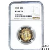 1918 Standing Liberty Quarter NGC MS62 FH