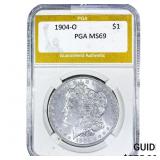 1904-O Morgan Silver Dollar PGA MS69