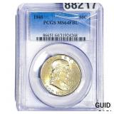 1948 Franklin Half Dollar PCGS MS64 FBL