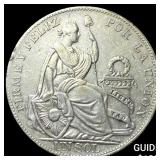 1934 Peru Silver 1 Sol