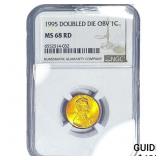 1995 Wheat Cent NGC MS68 RD