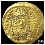Byzantine Justin II 565-578 AD Gold Solidus