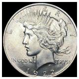 1922 Silver Peace Dollar CHOICE BU