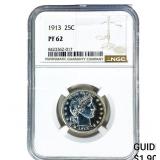 1913 Barber Quarter NGC PF62