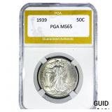 1939 Walking Liberty Half Dollar PGA MS65