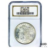1921-D Morgan Silver Dollar NGC MS64