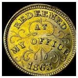 1863 Civil War Token - Oliver Boutwell Troy NY CLO
