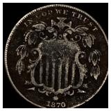 1870 Shield Nickel HIGH GRADE