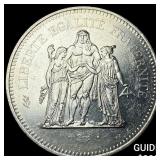 1977 France Silver 50 Francs