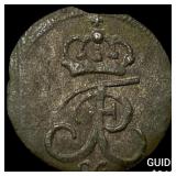 1710 German-Prussia Schilling NEARLY UNCIRCULATED