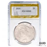 1926 Silver Peace Dollar PGA MS66