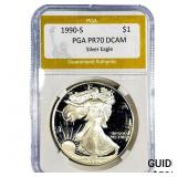 1990-S Silver Eagle PGA PR70 DCAM