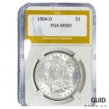 1904-O Morgan Silver Dollar PGA MS69