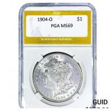 1904-O Morgan Silver Dollar PGA MS69