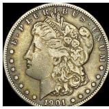 1901-S Silver Morgan Dollar NEARLY  UNCIRCULATED