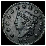 1827 Coronet Head Large Cent CLOSELY UNCIRCULATED