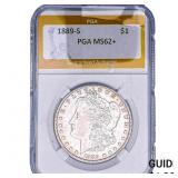 1889-S Morgan Silver Dollar PGA MS62+