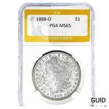 1888-O Morgan Silver Dollar PGA MS65