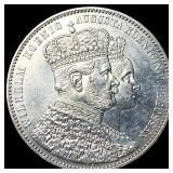 1861 German States Silver Thaler