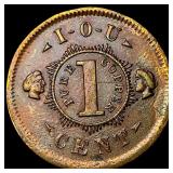 Civil War Token  CLOSELY UNCIRCULATED