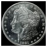 1881 PL Morgan Silver Dollar GEM BU