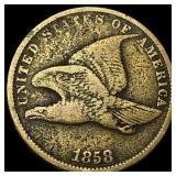 1858 Flying Eagle Cent NEARLY UNCIRCULATED