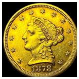 1878 Liberty Head $2.50 Gold Quarter Eagle CLOSELY