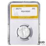 1917-S Standing Liberty Quarter PGA MS63