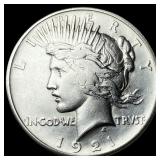 1921 Silver Peace Dollar CLOSELY UNCIRCULATED