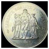 1977 France Silver 50 Francs