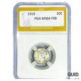 1919 Mercury Silver Dime PGA MS64 FSB