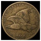 1858 Copper-Nickel Flying Eagle Cent LIGHTLY CIRCU