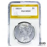 1922-S Morgan Silver Dollar PGA MS64