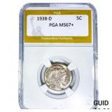 1938-D Buffalo Nickel PGA MS67+