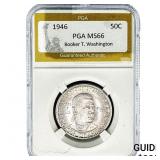 1946 Booker T Half Dollar PGA MS66