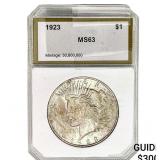 1923 Silver Peace Dollar PCI MS63