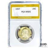 1937 Washington Silver Quarter PGA MS65