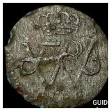 1721 German States Prussia Schilling NEARLY UNCIRC