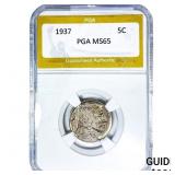 1937 Buffalo Nickel PGA MS65