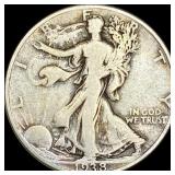 1938-D Silver Walking Liberty Half Dollar  NICELY