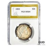 1903 Barber Half Dollar PGA MS64